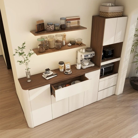 Tủ Bếp Kèm Ngăn Kéo Kết Hợp Tủ Trang Trí Hiện Đại 229x42x200cm Yapi-TB007