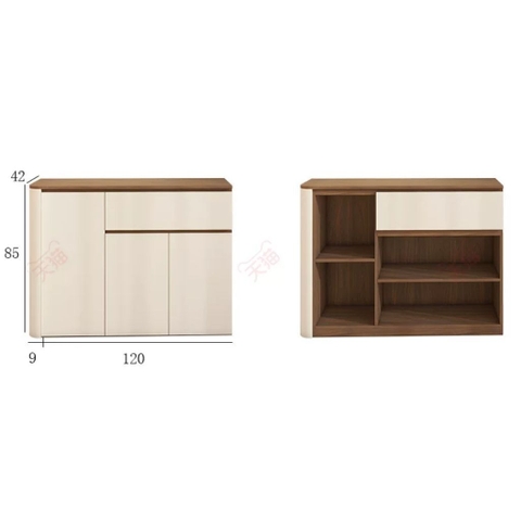 Tủ Bếp Kèm Ngăn Kéo Kết Hợp Tủ Trang Trí Hiện Đại 229x42x200cm Yapi-TB007