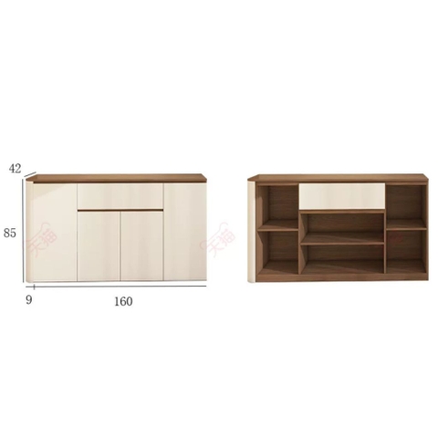 Tủ Bếp Kèm Ngăn Kéo Kết Hợp Tủ Trang Trí Hiện Đại 229x42x200cm Yapi-TB007