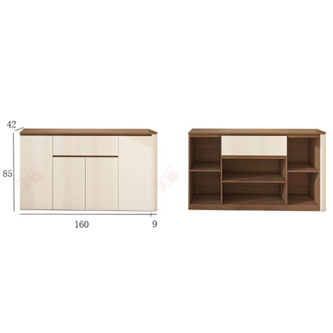 Tủ Bếp Kèm Ngăn Kéo Kết Hợp Tủ Trang Trí Hiện Đại 229x42x200cm Yapi-TB007