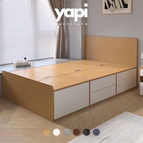 Giường Ngủ Tích Hợp Ngăn Kéo Và Hộc Lưu Trữ Tiện Lợi 1m8x2m Yapi-544