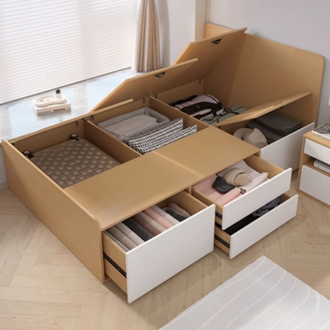 Giường Ngủ Tích Hợp Ngăn Kéo Và Hộc Lưu Trữ Tiện Lợi 1m8x2m Yapi-544