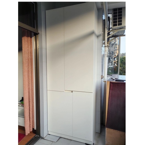Tủ Lưu Trữ Đa Năng Cho Phòng Giặt, Phòng Bếp, Thiết Kế Tối Giản 120x42x230cm Yapi-131