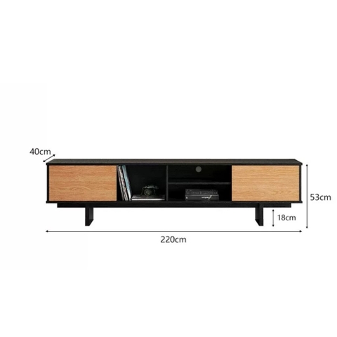 Kệ Tivi 2 Cánh Mở Kem Kệ Ô Vuông Hiện Đại 180x40x53cm Yapi-928