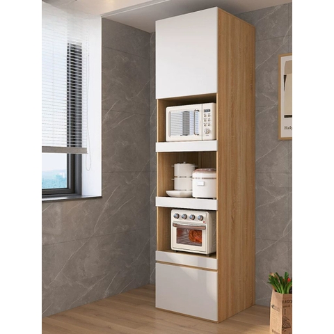 Tủ Bếp Để Lò Vi Sóng Có Ngăn Kéo Đa Năng 80x40x200cm Yapi-134
