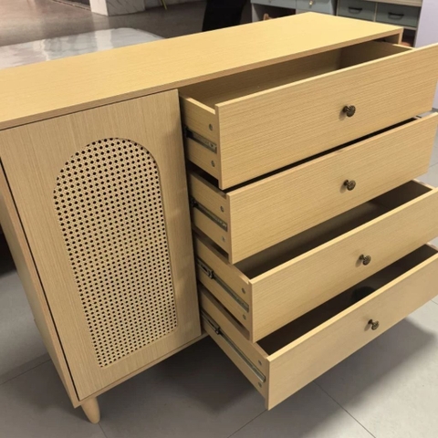 Tủ Trang Trí Cánh Mây 4 Tầng Ngăn Kéo Hiện Đại 140x40x98cm Yapi-181