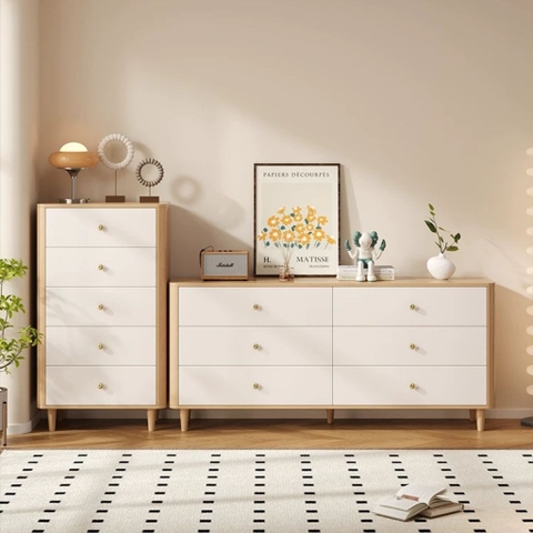 Tủ Trang Trí Bo Cong Nhiều Ngăn Kéo Nhiều Kích Thước 140x40x78cm, Yapi-182