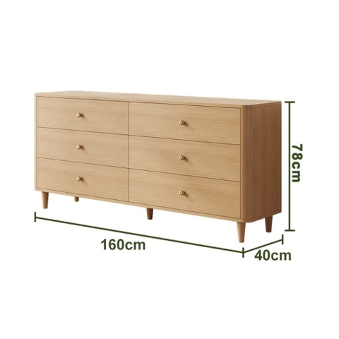 Tủ Trang Trí Bo Cong Nhiều Ngăn Kéo Nhiều Kích Thước 140x40x78cm, Yapi-182