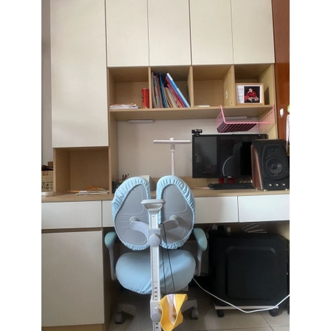 Bàn Hoc Và Làm Việc Kèm Kệ Sách Lưu Trữ Thông Minh 180x60x220cm Yapi-433