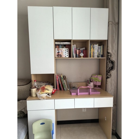 Bàn Hoc Và Làm Việc Kèm Kệ Sách Lưu Trữ Thông Minh 180x60x220cm Yapi-433