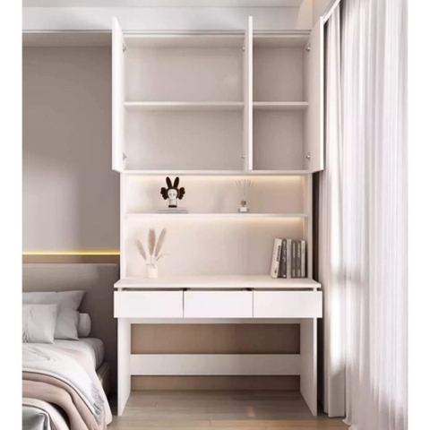 Bàn Học Và Làm Việc Kèm Kệ Sách Nhỏ Gọn 120x55x230cm Yapi-432