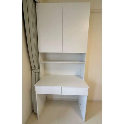 Bàn Học Và Làm Việc Kèm Kệ Sách Nhỏ Gọn 120x55x230cm Yapi-432