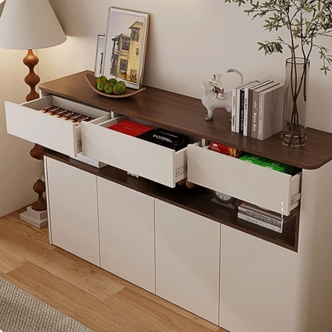 Kodogo 176, Tủ Trang Trí Đa Năng Kèm Kệ Hở Trưng Bày Hiện Đại 160x40x100cm