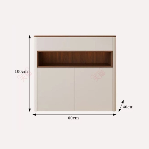 Kodogo 176, Tủ Trang Trí Đa Năng Kèm Kệ Hở Trưng Bày Hiện Đại 160x40x100cm