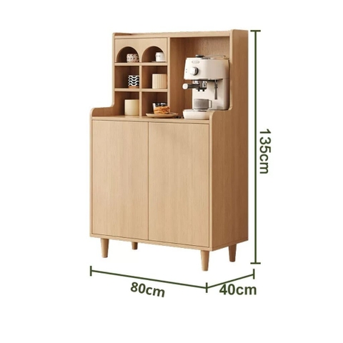 Kodogo 180, Tủ Trang Trí Kèm Ô Vuông Decor Đa Năng Cho Phòng Khách 140x40x135cm