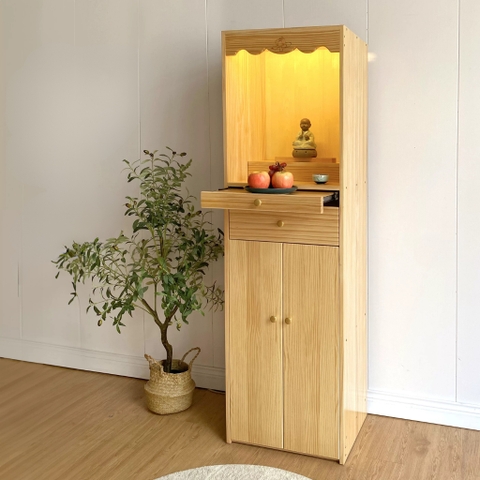Tủ Thờ Ngăn Kéo Nhỏ Gọn Gỗ MDF Hiện Đại 60x40x170cm Yapi-1212