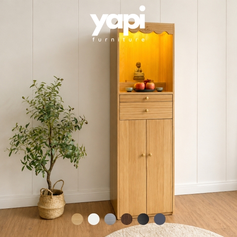 Tủ Thờ Ngăn Kéo Nhỏ Gọn Gỗ MDF Hiện Đại 60x40x170cm Yapi-1212