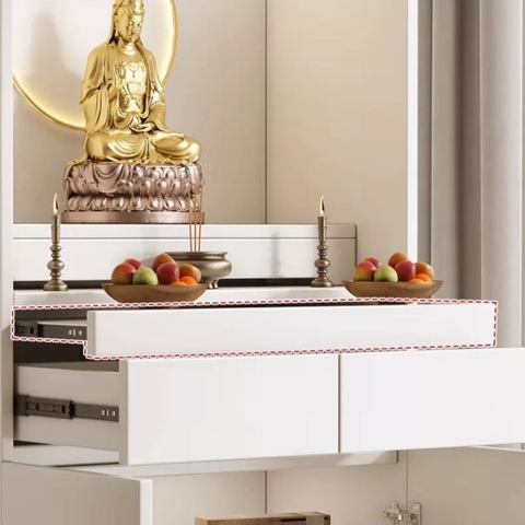 Tủ Thờ Đứng Kèm Ngăn Kéo Và Tủ Lưu Trữ Chân Gỗ 88x40x190cm Yapi-1216