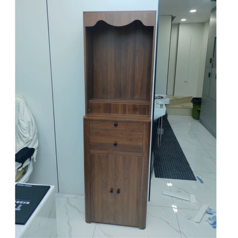 Tủ Thờ Bo Cong Góc Có Ngăn Kéo Phối Màu Hiện Đại Cho Phòng Khách 80x40x196cm Yapi-1222