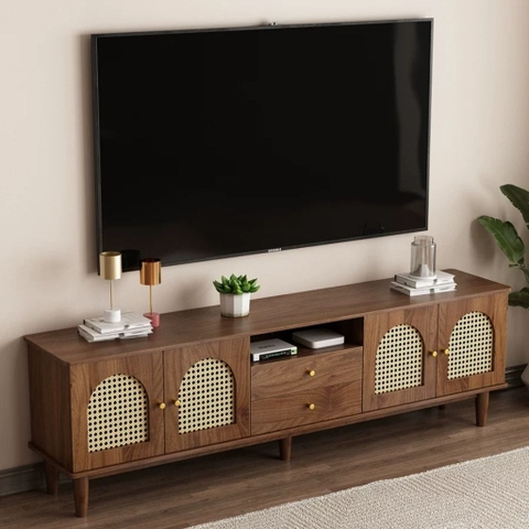 Kệ Tivi Cánh Mây Kèm Ngăn Kéo Cổ Điển 180x40x61cm Yapi-929
