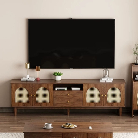 Kệ Tivi Cánh Mây Kèm Ngăn Kéo Cổ Điển 180x40x61cm Yapi-929