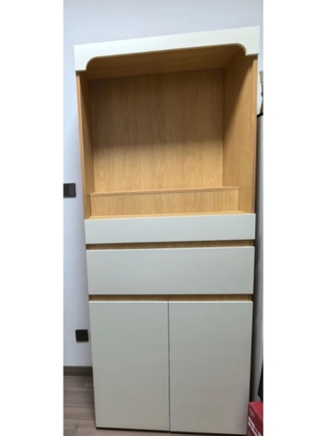 Tủ Thờ Dáng Cao Phối Màu Hiện Đại, Kèm Ngăn Kéo Và Tủ Lưu Trữ 80x40x198cm Yapi-1224