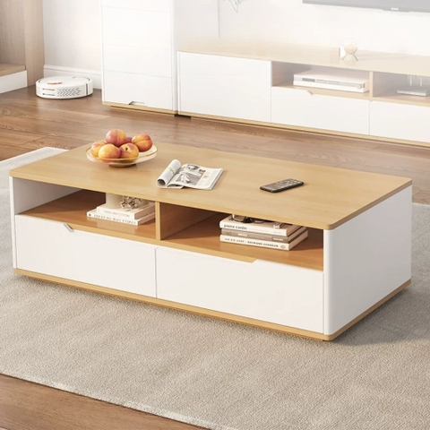 Bàn Trà Sofa 2 Ngăn Kéo Phong Cách Hiện Đại 120x60x40cm Yapi-702
