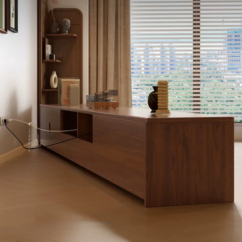 Combo Bàn Trà Và Kệ TV Cánh Mây Hiện Đại Cho Phòng Khách 180x40x40cm Yapi-705