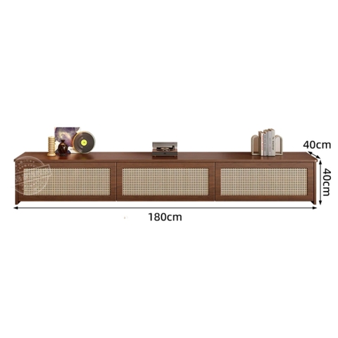 Combo Bàn Trà Và Kệ TV Cánh Mây Hiện Đại Cho Phòng Khách 180x40x40cm Yapi-705