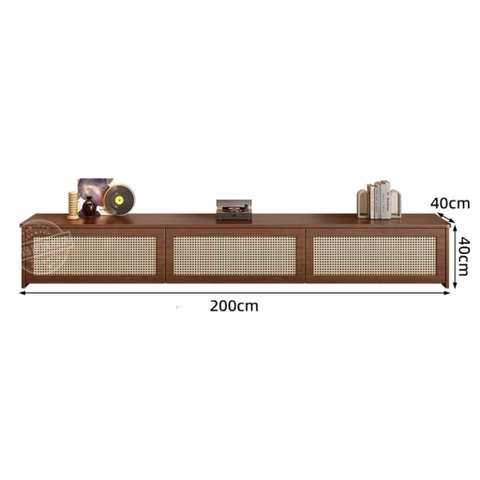 Combo Bàn Trà Và Kệ TV Cánh Mây Hiện Đại Cho Phòng Khách 180x40x40cm Yapi-705