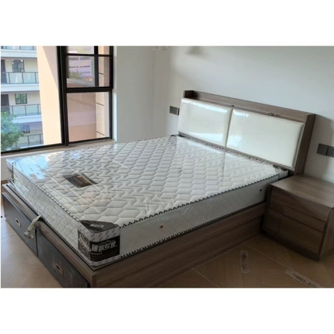 Giường Ngủ Ngăn Kéo, Mặt Giường Nâng Hạ Có Bọc Nệm Đầu Giường 1m8x2m Yapi-558