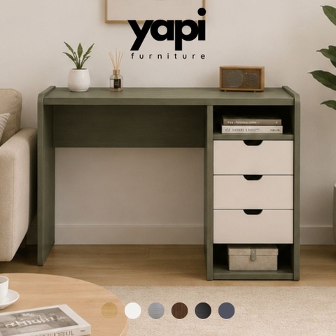 Bàn Làm Việc 3 Ngăn Kéo Hiện Đại Cho Phòng Làm Việc 120x50x75cm Yapi-XBH001