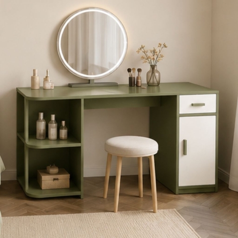 Bàn Làm Việc Đa Năng Có Tủ Ngăn Kéo Kết Hợp Kệ Để Đồ Tiện Lợi 120x50x75cm Yapi-XBH006
