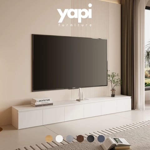 Kệ Tivi Bệt Nhiều Ngăn Cánh MởTối Giản Cho Phòng Khách 200x40x40cm Yapi-930