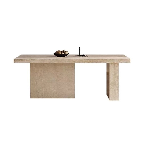 Bàn Ăn Bo Tròn 4 Góc Tối Giản Hiện Đại Cho Phòng Bếp 160x80x75cm Yapi-BA001