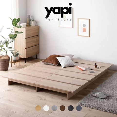 Giường Bệt Pallet Tối Giản, Dễ Lắp Ráp Cho Phòng Ngủ 1m8x2m Yapi- 563
