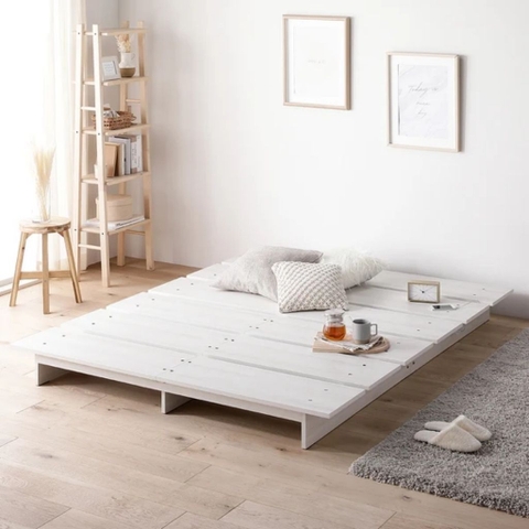 Giường Bệt Pallet Tối Giản, Dễ Lắp Ráp Cho Phòng Ngủ 1m8x2m Yapi- 563