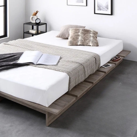 Giường Bệt Pallet Tối Giản, Dễ Lắp Ráp Cho Phòng Ngủ 1m8x2m Yapi- 563