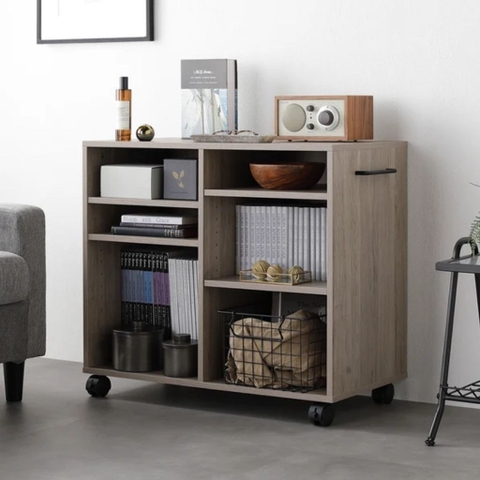 Kệ Sách Di Động 3 Tầng Có Bánh Xe Nhỏ Gọn Đa Năng 75x26x66.7cm Yapi-679