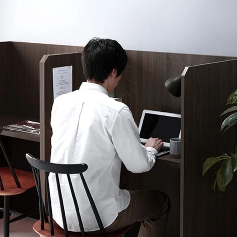 Bàn Làm Việc Cá Nhân Có Vách Ngăn Nhỏ Gọn 90x62x120cm Yapi-439