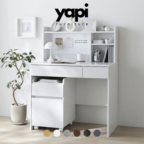 Bàn Học, Làm Việc Có Kệ Sách Đa Năng Kèm Tủ Di Động 86x50x111.6cm Yapi-438