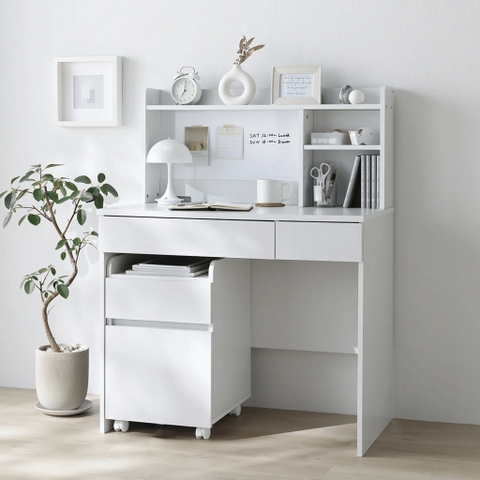 Bàn Học, Làm Việc Có Kệ Sách Đa Năng Kèm Tủ Di Động 86x50x111.6cm Yapi-438