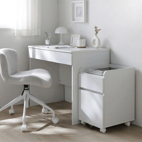 Bàn Học, Làm Việc Có Kệ Sách Đa Năng Kèm Tủ Di Động 86x50x111.6cm Yapi-438
