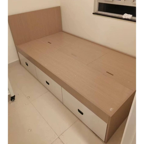 Giường Ngủ 3 Ngăn Kéo Lưu Trữ Có Hộc Lưu Trữ 1m8x2m Yapi-571