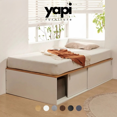 Giường Ngủ Kèm Tủ Lưu Trữ Cánh Lùa Hiện Đại 1m6x2m Yapi-573
