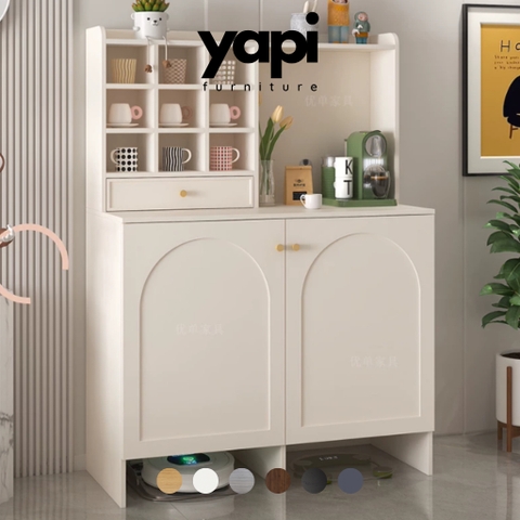 Tủ Để Đồ Đa Năng Tích Hợp Khoang Chứa Robot Hút Bụi 140x45x168cm Yapi-191