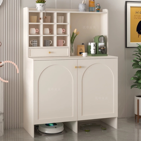 Tủ Để Đồ Đa Năng Tích Hợp Khoang Chứa Robot Hút Bụi 140x45x168cm Yapi-191