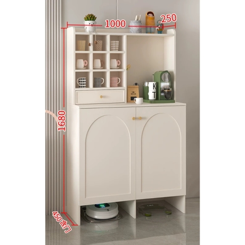 Tủ Để Đồ Đa Năng Tích Hợp Khoang Chứa Robot Hút Bụi 140x45x168cm Yapi-191