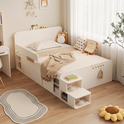 Giường Ngủ Ngăn Kéo Kèm Vách Ngăn Đa Năng Cho Bé 1m2x2m Yapi-566