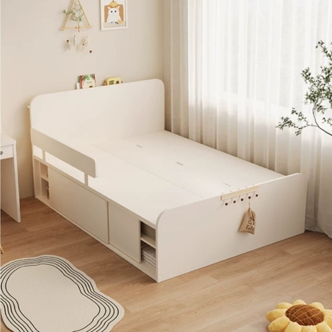 Giường Ngủ Ngăn Kéo Kèm Vách Ngăn Đa Năng Cho Bé 1m2x2m Yapi-566
